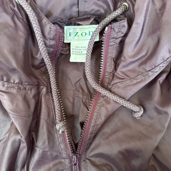 Vintage Izod purple Anorak windbreaker jacket packable pullover Small  y2k 90's - Picture 6 of 7